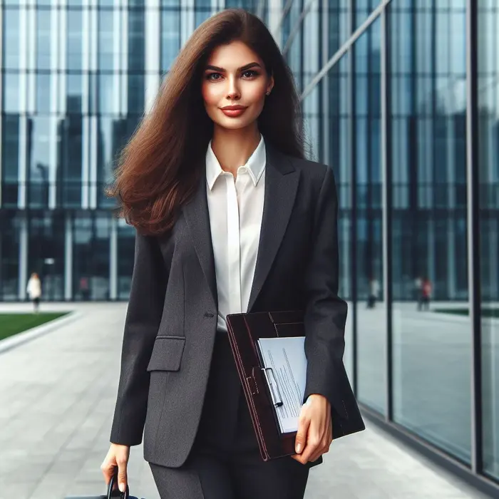 Woman Wearing Best Professional Interview Outfit