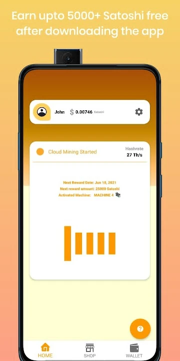 Daily Bitcoin Rewards - Cloud Based Mining System